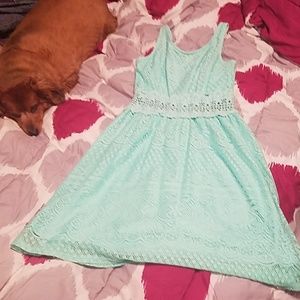 Teal dress